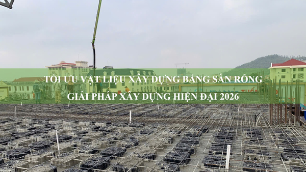 Tối ưu vật liệu xây dựng bằng sàn rỗng – Giải pháp kết cấu xây dựng hiện đại 2026